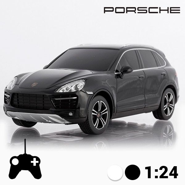 PORSCHE CAYENNE TURBO távirányítós autó, fekete 1:24 PORSCHE CAYENNE TURBO távirányítós autó, fekete 1:24