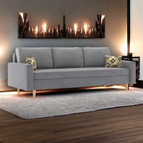   (ÉCS) ETNA kanapéágy, normál szövet, hab töltőanyag, szín - szürke (alsó rész)