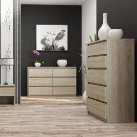   (Értékcsökkentett) Odell M5 fiókos szekrény, 70x112x40 cm, sonoma (jobb oldali elem sarka sérült)