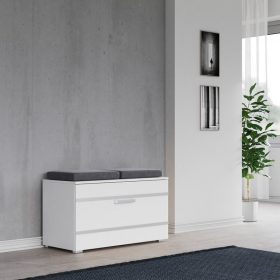   (Értékcsökkentett) Drohmo Opal cipősszekrény, fehér (front, 85x45x35 cm, mindkét oldal sérült)