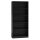 (Értékcsökkentett) Baltrum R80 polcos szekrény, fekete (front, 80x182x30 cm, mindkét oldal sérült)