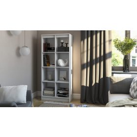   (Értékcsökkentett) Drohmo RS-80 Besta polc, 80x180x35 cm, fehér (sarkai sérültek)