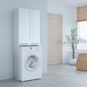   (ÉCS) Drohmo Pola DD fürdőszoba szekrény, fehér (egy oldal sérült)