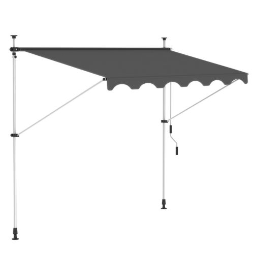 (Értékcsökkentett) Aldabra HHYVA4012 balkon napellenző, 400x120 cm, antracit