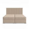 Agen ágy, szövet, 180 x 200 ágyneműtartóval, bézs
