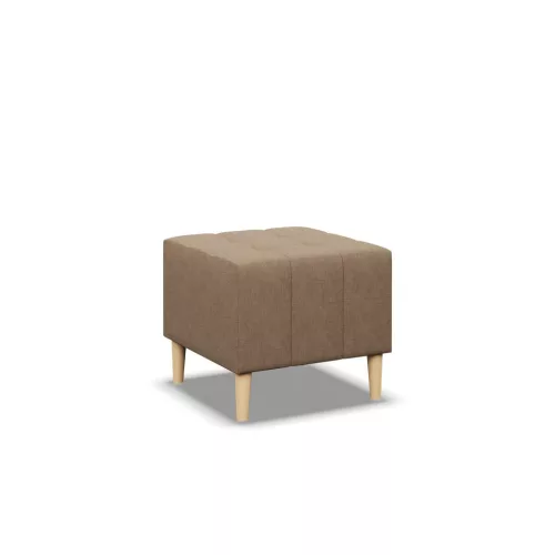 Denali puff, fonott, 50x50, bézs