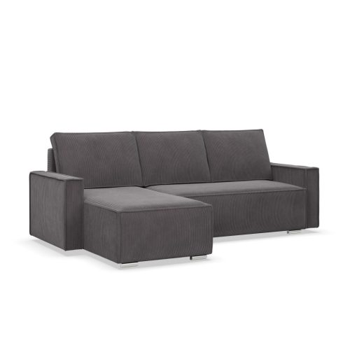 Lucca sarokkanapé, bouclé, szürke