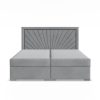 Vicenza ágy, bársony, 180 x 200 ágyneműtartóval, szürke