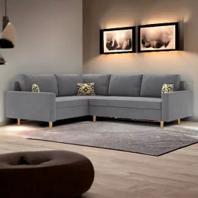   Atakora II kinyitható sarokkanapé, normál szövet, hab töltőanyag, balos, szín - szürke