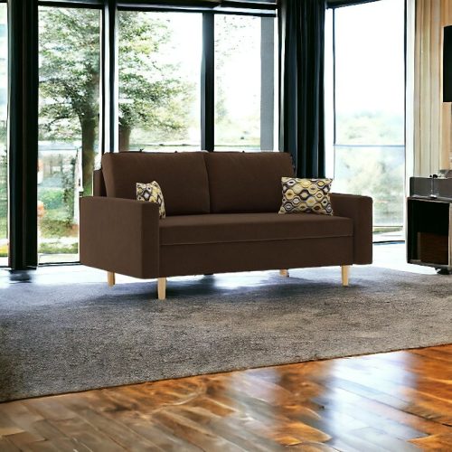 Atakora kinyitható kanapé, normál szövet, hab töltőanyag, szín - barna