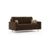 Atakora kinyitható kanapé, normál szövet, hab töltőanyag, szín - barna