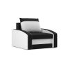 Monviso fotel, normál szövet, hab töltőanyag, szín - fekete / fehér