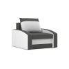 Monviso fotel, normál szövet, hab töltőanyag, szín - szürke / fehér
