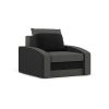 Monviso fotel, normál szövet, hab töltőanyag, szín - szürke / fekete