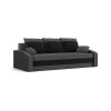 Monviso kanapéágy, normál szövet, hab töltőanyag, szín - szürke / fekete