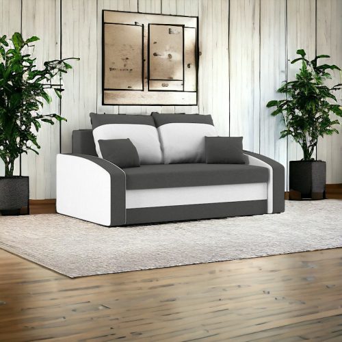 Monviso kinyitható kanapé, normál szövet, szín - szürke / fehér