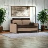 Pollino kinyitható kanapé, normál szövet, hab töltőanyag, szín - barna / cappuccino