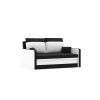 Pollino kinyitható kanapé, normál szövet, hab töltőanyag, szín - fekete / fehér