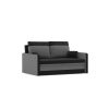 Pollino kinyitható kanapé, normál szövet, hab töltőanyag, szín - fekete / szürke
