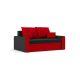 Gargano kinyitható kanapé, normál szövet, szín - fekete / piros