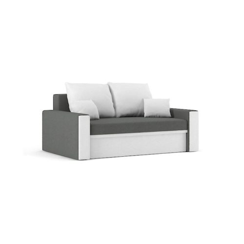 Gargano kinyitható kanapé, normál szövet, szín - szürke / fehér