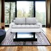 Faito VIII kinyitható kanapé, szín - szürke / fehér
