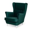 Eiger ZELLA fotel, szín - smaragdzöld, széklábak színe - fehér