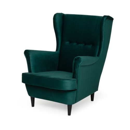 Eiger ZELLA fotel, szín - smaragdzöld, széklábak színe - fekete