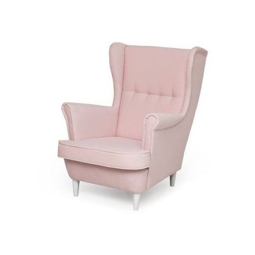 Eiger ZELLA mini fotel gyerekeknek, szín - világos rózsaszín, széklábak színe - fehér
