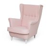 Eiger ZELLA mini fotel gyerekeknek, szín - világos rózsaszín, széklábak színe - fehér