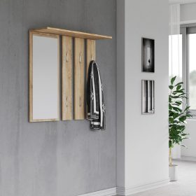 Odell Opal tükrös fogas, 85x82x15 cm, sonoma