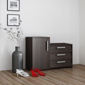 Milanga Paris előszoba bútor, 99x68x36 cm, wenge