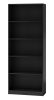 Baltrum R60 polcos szekrény, 60x182x30 cm, fekete
