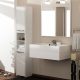 Drohmo S30 fürdőszoba szekrény, 30x170x30 cm, fehér
