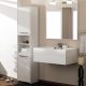 Drohmo S40 fürdőszoba szekrény, 40x170x30 cm, fehér