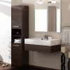 Milanga S40 fürdőszoba szekrény, 40x170x30 cm, wenge