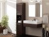 Milanga S40 fürdőszoba szekrény, 40x170x30 cm, wenge