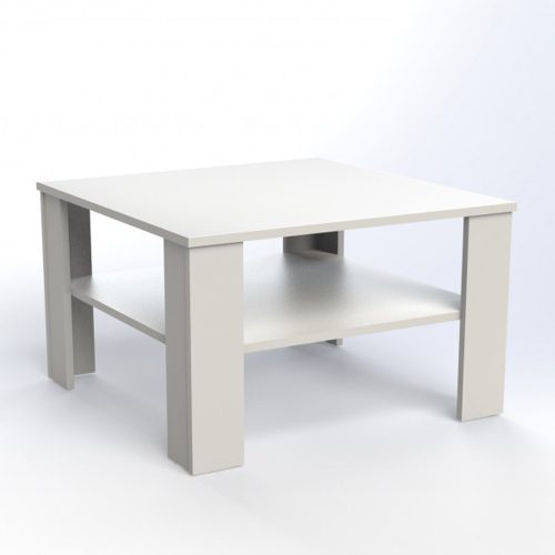 Drohmo Tina MINI 70X70 dohányzóasztal, 68x41x68 cm, fehér
