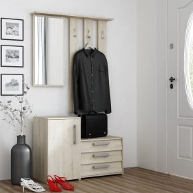 Odell Paris előszobafal, 99x150x36 cm, sonoma