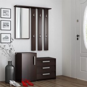 Milanga Paris előszobafal, 99x150x36 cm, wenge