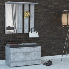 Arosa Opal előszobafal, 85x130x35 cm, beton