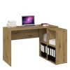 Shannan Plus 2X2 polcos íróasztal, 120x76x50 cm, tölgy