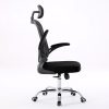 Forgó irodai szék, Dory, szövet, 64x123x54 cm, fekete