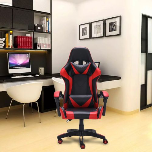 Gamer és irodai szék, Remus, 66x125x62 cm, piros