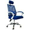 Forgó irodai szék, Scorpio, hálós szövet, 63x128x61 cm, kék