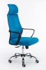 Forgó irodai szék, Nigel, szövet, 68x127x52 cm, kék