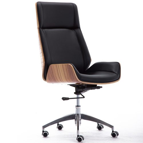 Aron, forgó irodai szék, 58x119x50 cm,  dió- fekete