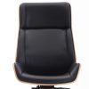 Aron, forgó irodai szék, 58x119x50 cm,  dió- fekete