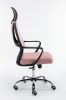 Forgó irodai szék, Nigel, szövet, 68x127x52 cm, rózsaszín
