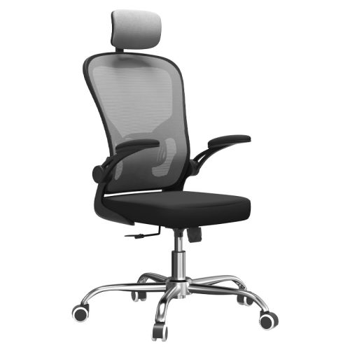 Forgó irodai szék, Dory, szövet, 64x123x54 cm, szürke